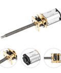 Beefy 6V Micro DC Gear Motor With 298 To 1 Reduction, 30 RPM Output, 55mm Shaft, Metal Gearbox, 3mm Shaft Diameter, 12 Torque