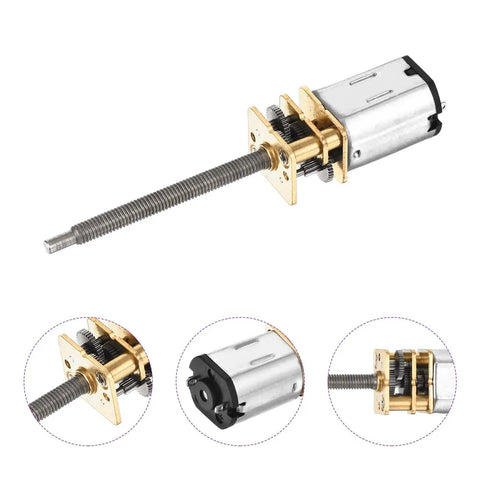 Beefy 6V Micro DC Gear Motor With 298 To 1 Reduction, 30 RPM Output, 55mm Shaft, Metal Gearbox, 3mm Shaft Diameter, 12 Torque