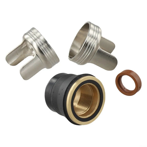 Top Notch Compatible Plasma Torch Consumables Set For IPT40 PT40 IPT45 And PT60 Cutters showing shield cups and rings for plasma torch.