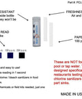 Sani Test Strips For Food Service Kitchens And Restaurants, Quick 0-200 PPM Chlorine Bleach Test Paper, 100 Strips Pack shown