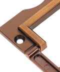 Close-up of Hidden Drawer Pull Handles in Zinc Alloy Antique Brass Cabinet Pulls for Kitchen Cabinets with discreet design