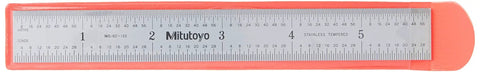 Six Inch By One Hundred Fifty Millimeter Steel Rule Built To Last With Multiple Graduations Including One Thirty Second One Sixty Fourth One Millimeter And One Half Millimeter Satin Chrome Finish Tempered Stainless Steel For Precision Measurements