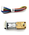 Mini Micro Metal Encoder Gear Motor For Robotics 3V 6V 12V N20 Type DC Reduction Drive With Encoder, motor and wires