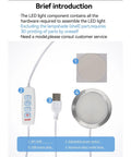 Durable Aluminum LED Lamp Assembly Kit components with USB power plug, control switch, and aluminum alloy model lamp parts.