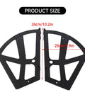 Double Layer Shoe Cabinet Hinges Kit With Four ABS Hinge Units And Twenty Installation Accessories showing size dimensions 26cm x 20cm
