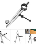 Reliable Smooth Operator Adjustable Rotating Craft Tool Wing Divider Line Scriber Drawing Compass Built Tough For Metal Fabrication And Leather Crafting Precision Layout with precise metal points.