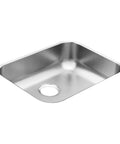 Undermount 23.5 inch 20 gauge stainless steel kitchen sink with Sound Shield noise reduction, single bowl rear drain.