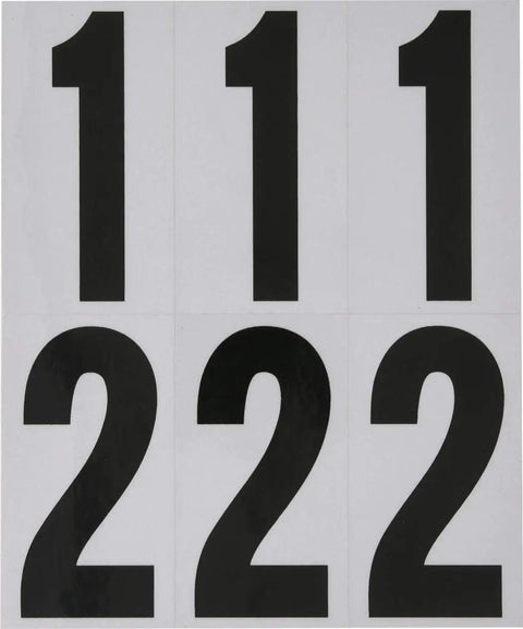 Reflective 3 Inch Mailbox Number Set With White And Silver Self Adhesive Digits Weather Resistant Outdoor Address Numbers