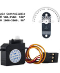 Ultra-Micro Digital Servo 2.1g Coreless Motor 180 Degree JR Connector 5V Mini Servo 5-Pack for RC Aircraft