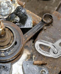 Two Piece Heavy Duty Stainless Steel Engine Lifting Rings With 5500 Pound Capacity securely mounted on automotive parts