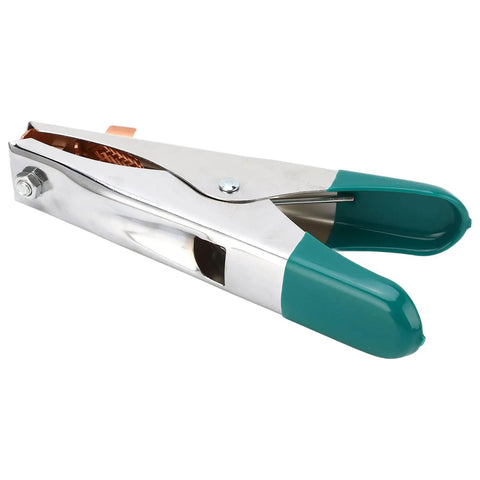 Heavy Duty A Shape Welding Ground Clamp With Copper Clip Electroplated Finish Fits All Types For Argon Arc And Resistance Jobs At 500 Amps Reliable Grip.