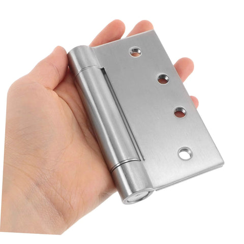 Person holding Heavy Duty Adjustable Self Closing Stainless Steel Door Hinges For High Humidity Environments In Kitchens And Bathrooms in hand.