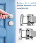 Premium Stainless Steel Spring Latch Toggle Hasp Two Pack Rust Proof Cabinet Locker Door Securing Hardware Durable Heavy Duty Home Security Solution You Gotta Try on blue door, two stainless steel latches