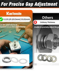 6 By 16 Shim Washer Precision Spacers Kit With 20 Stainless Steel Shims In 0.1 0.2 0.3 0.5 Mm Increments For DIY Friendly Precise Gap End Play Reduction And Alignment In Bearings Gears And 3D Printer Rails 304 Stainless, shim washers for gap adjustment