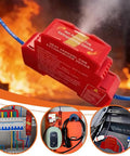 Heavy Duty Automatic Aerosol Fire Extinguisher For Electrical Panels With Din Rail Mount and Five Second Rapid Suppression in use.