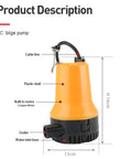 Heavy Duty Submersible Sump Pump Battle Ready Workhorse, 16cm height, with durable plastic shell and built-in copper motor.