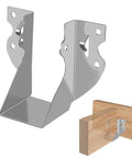 30 Pack 2x4 Joist Hangers And Rafter Brackets Built From 20 Gauge Carbon Steel With Hot Dip Galvanized Finish shown mounted on wood
