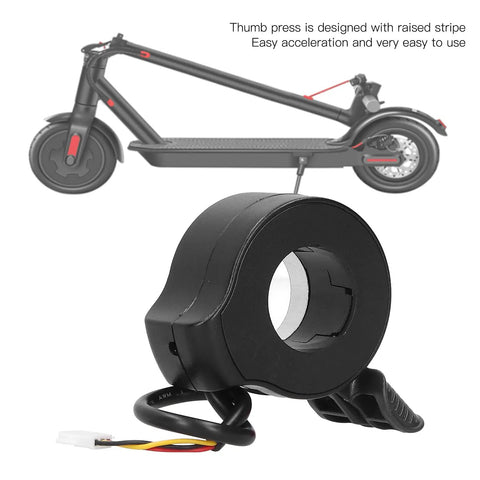 Thumb Throttle For Electric Scooters With Hall Sensor Easy Fit Finger Grip Accelerator Controller Black Universal Replacement
