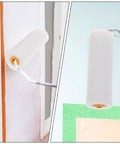 10 Pack White Sponge Paint Roller Covers Replacement Sleeves For House Painting in use on walls and craft projects.