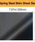Pro Grade Spring Steel Shim Stock Set 1095 Blue Tempered With Polished Finish 6 Inch x 7.87 Inch Sheet