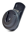 Round Knob Microphone Hanger Mount With Back Clip For CB Radios, Easy Access Mic Holder for vehicle mounting, side view