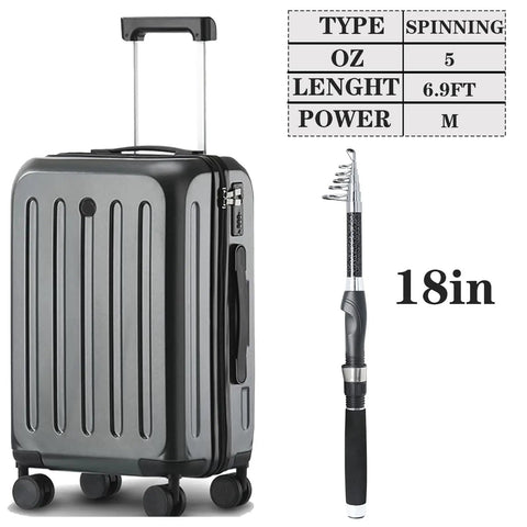 Two Pack Carbon Fiber Fishing Rod And Spinning Reel Combo With Travel Ready Carry Bag 6.9Ft Saltwater Freshwater Use