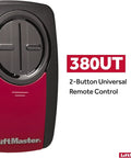 Two Button No Fuss Universal Garage Door Opener Remote For Major Brands With Universal Compatibility Control Up To Two Openers Including Chamberlain Craftsman Genie Linear Stanley Wayne Dalton Gate Opener shown with branding