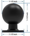 Matte Black Cabinet Knobs Four Pack With Wide Backplates Large Ball Knobs For Bi Fold Closet Doors Kitchen Cabinets And Dresser Drawers Tall Heavy Duty Furniture Pulls Renovation Friendly Backplate Covers Old Screw Holes
