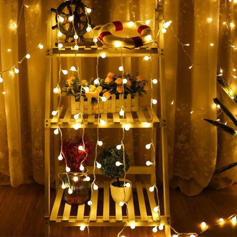 Battery Operated LED Globe String Lights 2 Pack Total 52ft 120 LEDs 26ft Each 60 LEDs Waterproof With Remote Eight Modes