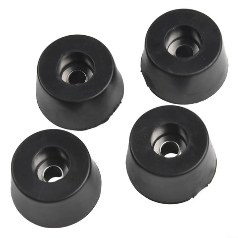 4 Pack 19mm Tall Rubber Furniture Feet With 33mm Steel Washer No Slip Foot Pads For Speaker Cabinets Flight Cases Grinders And Furniture Legs