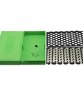 Heavy Duty 48V 13S 6P Electric Bicycle Battery Box Compatible With 18650 Cells Foldable Ebike Enclosure in green with components