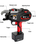 Product image of Automatic Rebar Tying Tool With 21 Gauge Tie Wire Two 14.4V 4400mAh Batteries Cordless Rebar Tie Gun