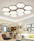 Super Sleek Dimmable Led Ceiling Pendant Light With Remote Control And Energy Saving Modern Chandelier for living room.