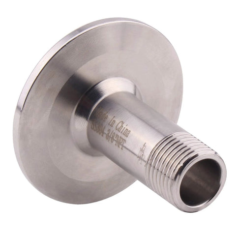 DERNORD sanitary stainless steel male-threaded pipe fitting with tri-clamp ferrule (3/8 NPT)