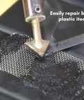 Plastic Welding Kit With Welder Rods Reinforcing Mesh Hot Iron Stand And Wire Brush For Bumper Repair Kayak ATV Dash And More