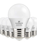 Brighten Up Any Room With A15 LED E26 Ceiling Fan Bulbs 5000K Daylight, 60W Equivalent, six pack of bulbs displayed