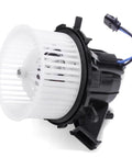 Image of Front Hvac Heater Blower Motor For Audi A4 A5 Q5 S4 S5 Quattro 2008 To 2016 with a white fan and electrical connector.