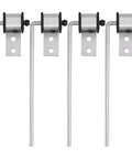 Beefy Heavy Duty Stainless Steel Exhaust Hanger Rods, 3/8 Inch By 10 Inch, Weld-On Design, 4 Pack for secure exhaust support