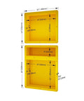 Shower Niche Tile Ready 16x34 Inch Bathroom Recessed Shower Niche Rectangle Waterproof Leak Proof Shelf Organizer dimensions