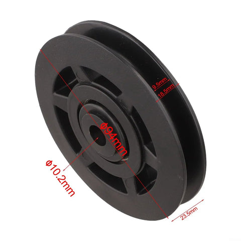 Set Of 4 Nylon Pulleys 94mm Bearing Pulley Wheels Designed For Cable Machines Weightlifting And Load Bearing Systems