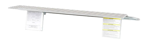 Heavy Duty Aluminum Dock Plate Ramp Built Tough For The Daily Grind 30 By 24 Inches Holding Firm At Three Thousand Pounds features a textured grip surface.