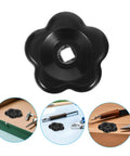 2-Pack Black Bakelite Valve Handwheel Knobs With 60mm Butterfly Handles, 8x8mm Stem Replacement For Outdoor Water Spigots, top view