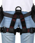 Heavy Duty Half Body Safety Climbing Belt For Tree Climbing Fire Rescue Roofing And Rappelling, CE Certified, worn on waist