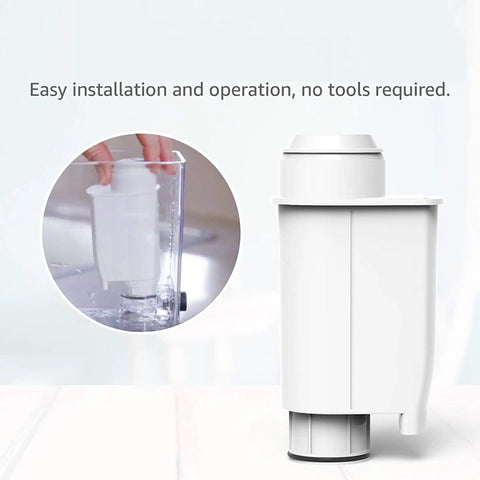 Replacement Coffee Water Filter Pack of 2 for Gaggia Philips Saeco Brita Intenza CA670200 Compatibility shown in easy installation