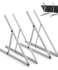 41 Inch Adjustable Solar Panel Mount Brackets With Foldable Tilt Legs Aluminum Roof RV Boat Mounting Stand For 100W To 400W Panels Easy Install All Weather Off Grid Ready 2 Pack