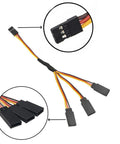 Servo Y Harness Splitter Cable 3 Pin Male To Female Extension Lead Compatible With JR Futaba Servo Extensions for RC Cars