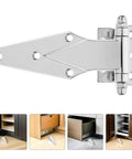 Heavy Duty Zinc Alloy Commercial Refrigerator Door Hinge In Silver Finish For Fridge And Freezer Durable Pivot Hinge With Anti Loosening Design Low Maintenance Replacement Part For Reliable Cold Storage, silver hinge on fridge door