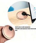 Premium Red Bronze Desk Grommet Covers 3 Inch For Neat Cable Management Durable Zinc Alloy Hole Protection Smooth Finish Office Upgrade cable outlet on desk