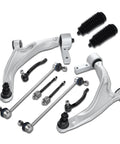 Replacement Control Arm Kit With Ball Joint Inner Outer Tie Rod Boots And Sway Bar Links For 2009 2015 Honda Pilot