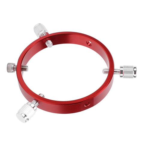 Six Hole 90mm Guiding Scope Ring In Aluminum With M6 And One Quarter Inch Screws Red Mount For 70 To 90mm Astrophotography Gear